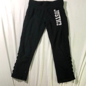 Black leggings from justice size 12